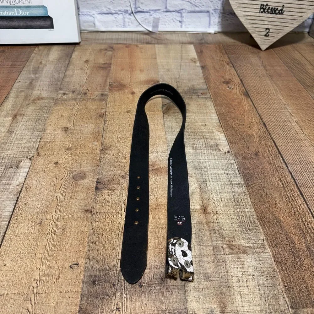 MISFITS LEATHER BELT Size M 32-34  2005 Vintage Has Wear